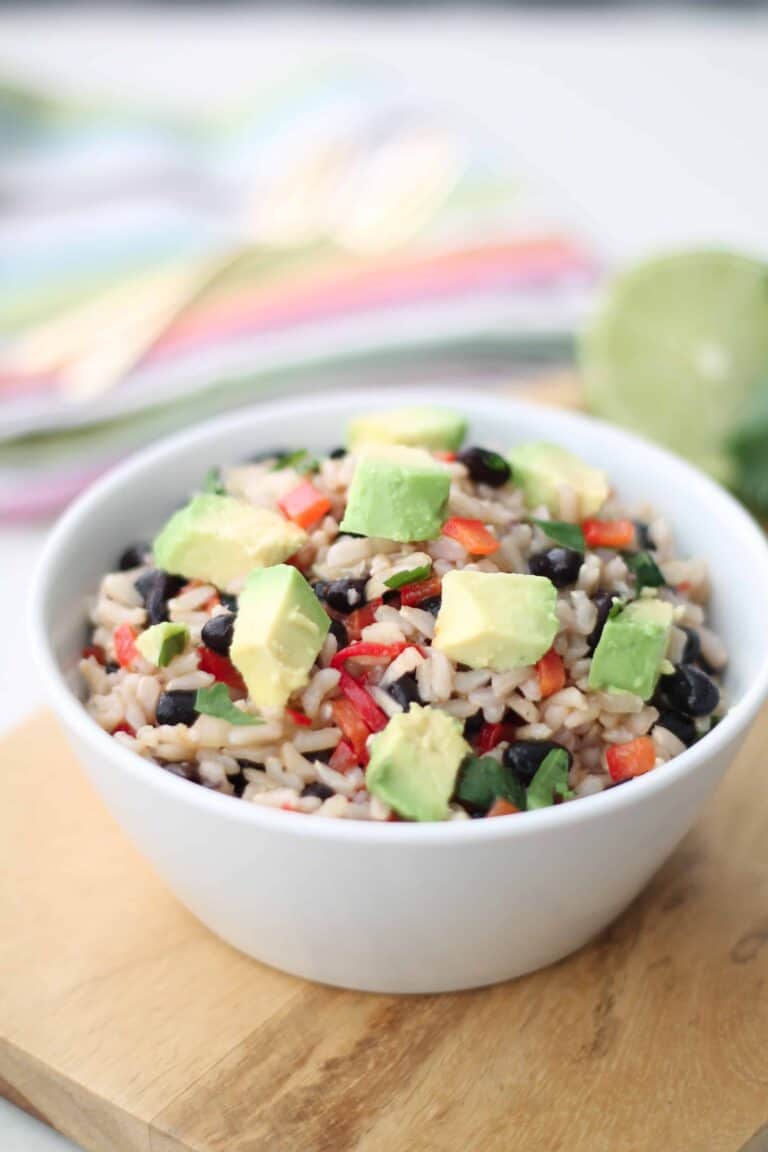 Fiesta Brown Rice Salad – Gluten Free + Vegan