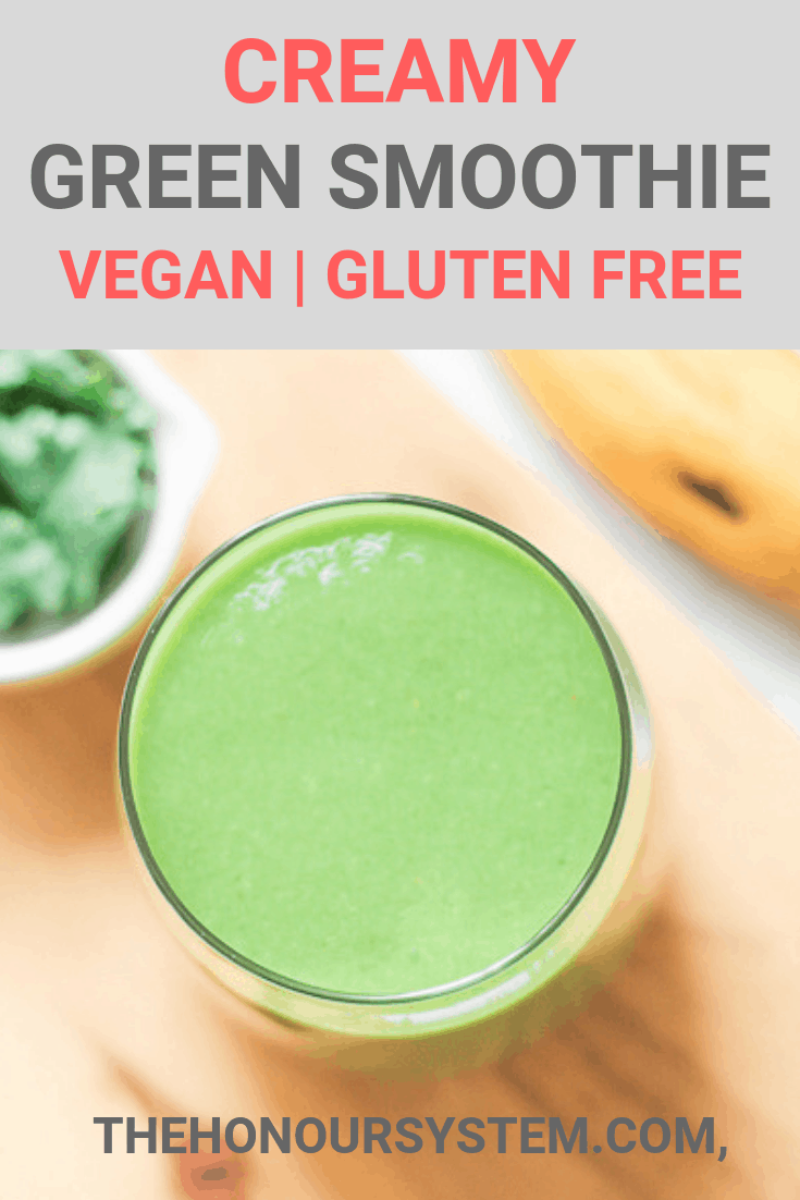 Green Smoothie Recipe Vegan Gluten Free Pinterest Graphic
