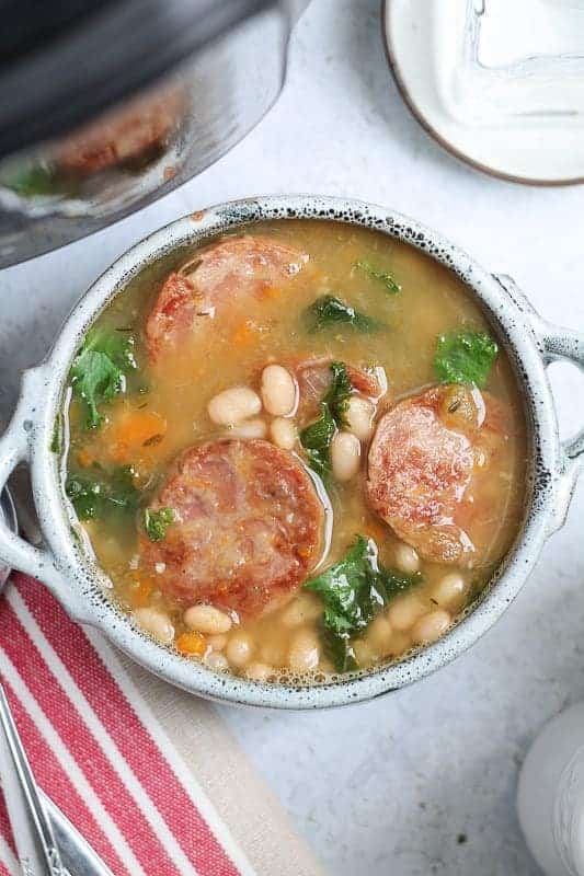 Instant Pot Turkey Sausage Soup 