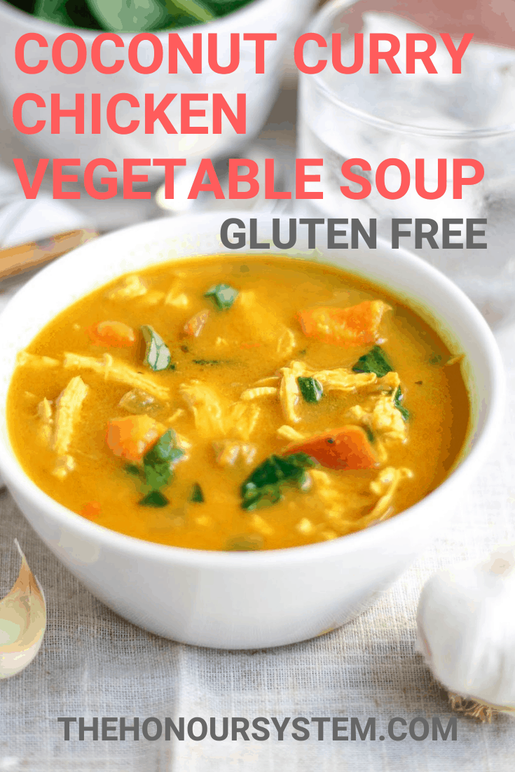 Coconut Curry Chicken Vegetable Soup Gluten Free Recipe