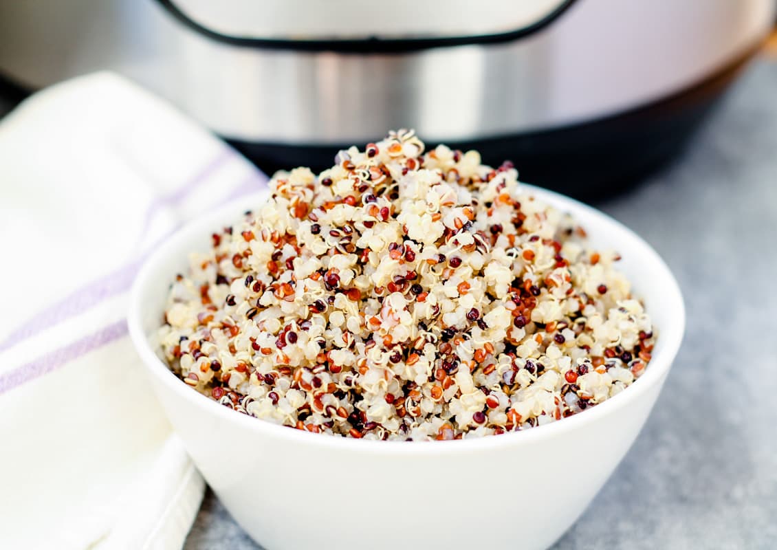 Instant Pot Quinoa in a bowl.