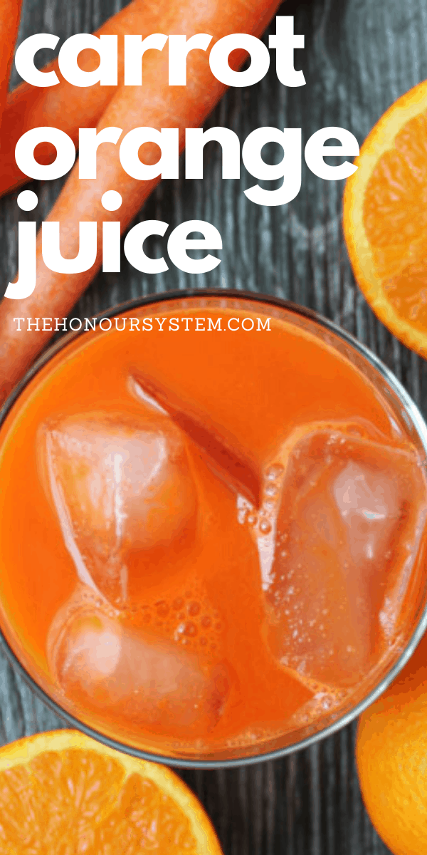 Carrot Orange Juice Pinterest pin