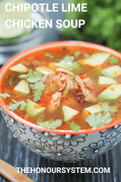 Chipotle Lime Chicken Soup - Gluten Free Recipe - The Honour System