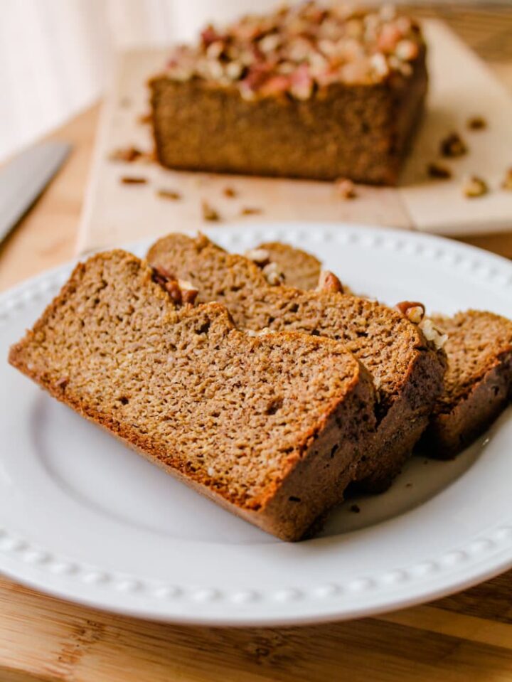 Sugar Free Banana Bread Recipe - Gluten Free + Dairy Free