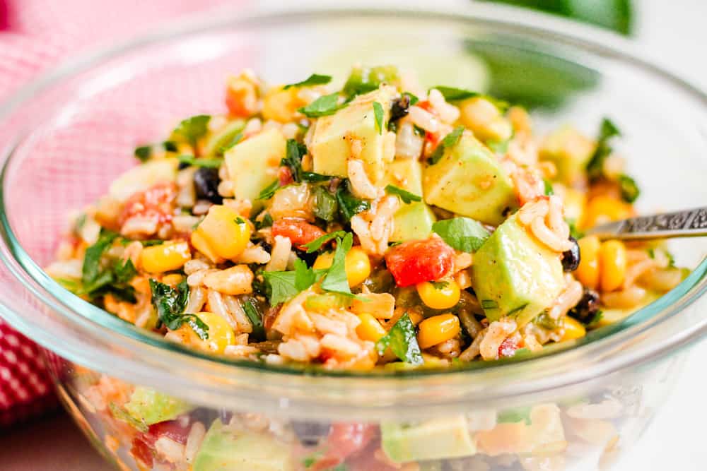 a bowl of cowboy caviar salad.