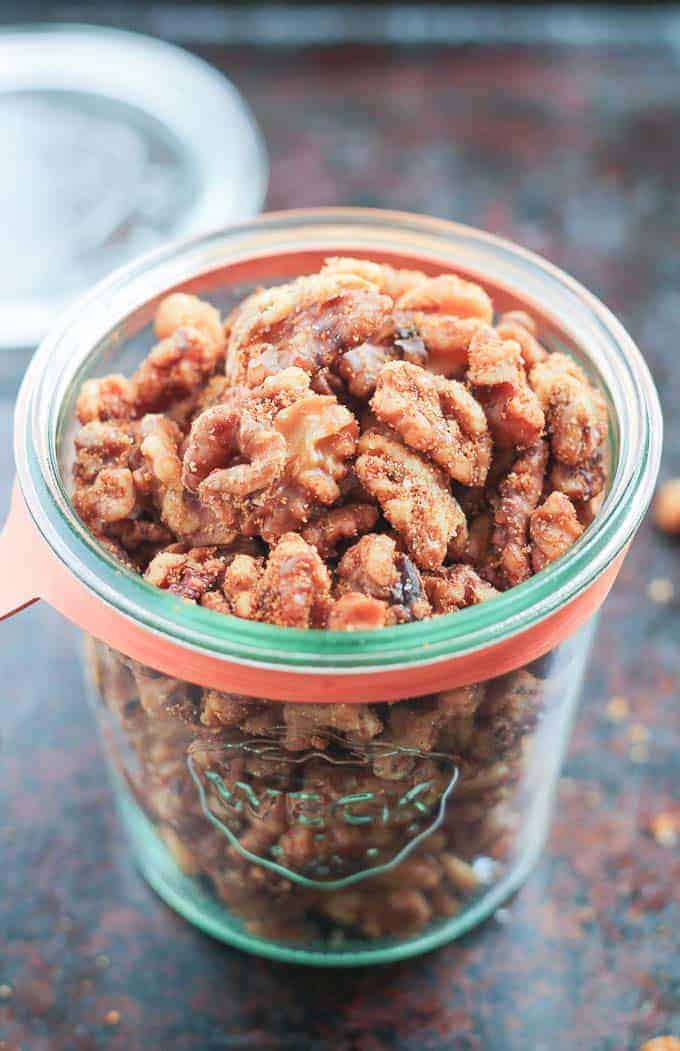 garlic-onion-spiced-walnuts-healthy-sugar-free-snack-recipe