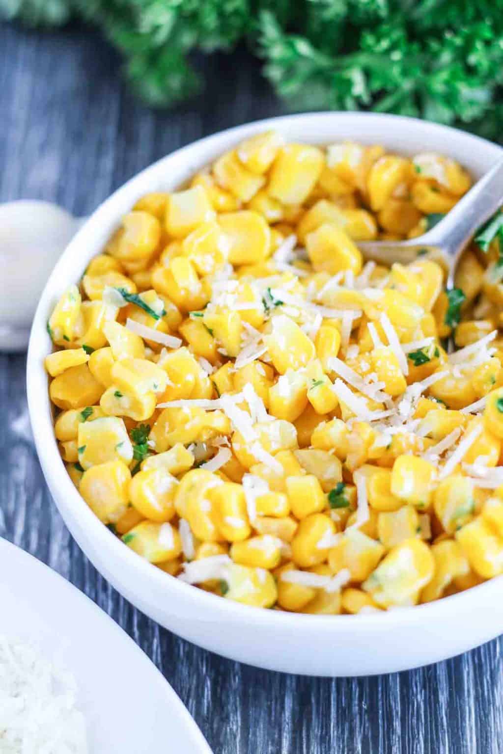 Garlic Butter Fried Corn Use fresh or frozen corn!