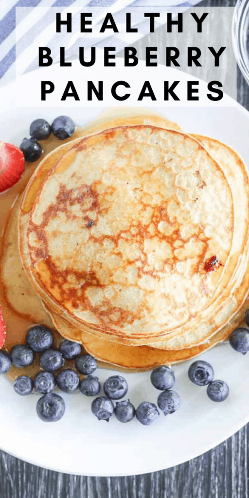 Healthy Blueberry Pancakes - easy gluten-free breakfast recipe!
