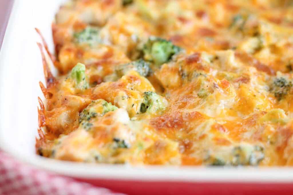 Chicken Broccoli Bake - easy, cheesy casserole! - The Honour System