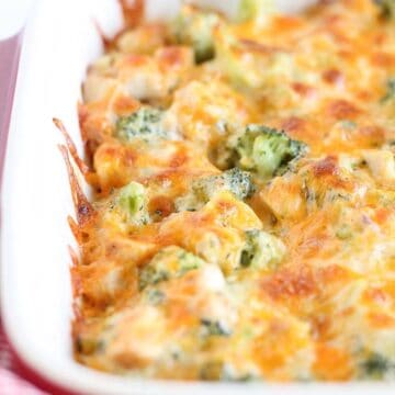 Chicken Broccoli Bake - easy, cheesy casserole! - The Honour System