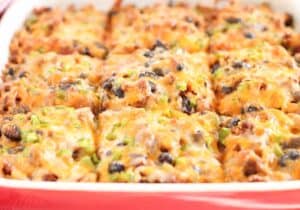 Tex Mex Casserole - with Ground Beef and Beans - The Honour System