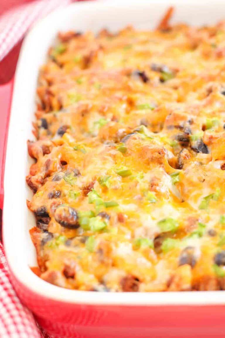 Tex Mex Casserole - With Ground Beef And Beans - The Honour System