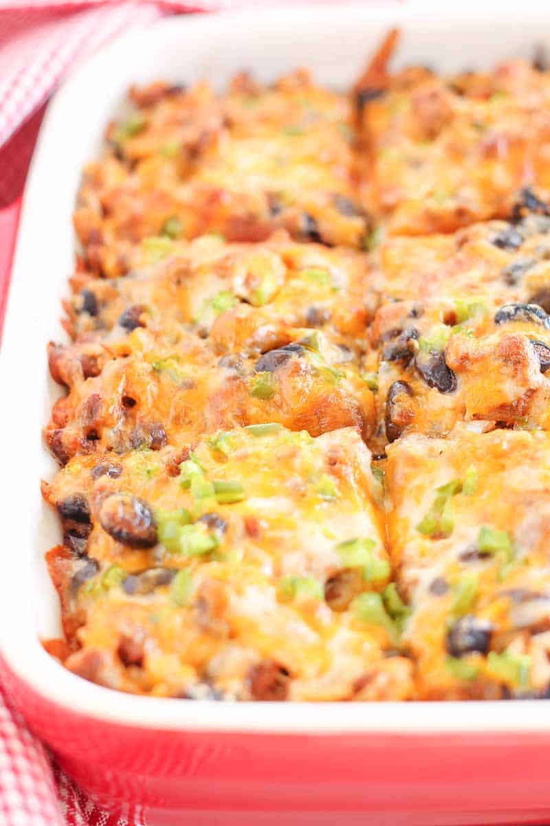 Tex Mex Casserole - with Ground Beef and Beans - The Honour System