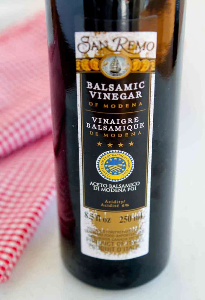 a bottle of balsamic vinegar