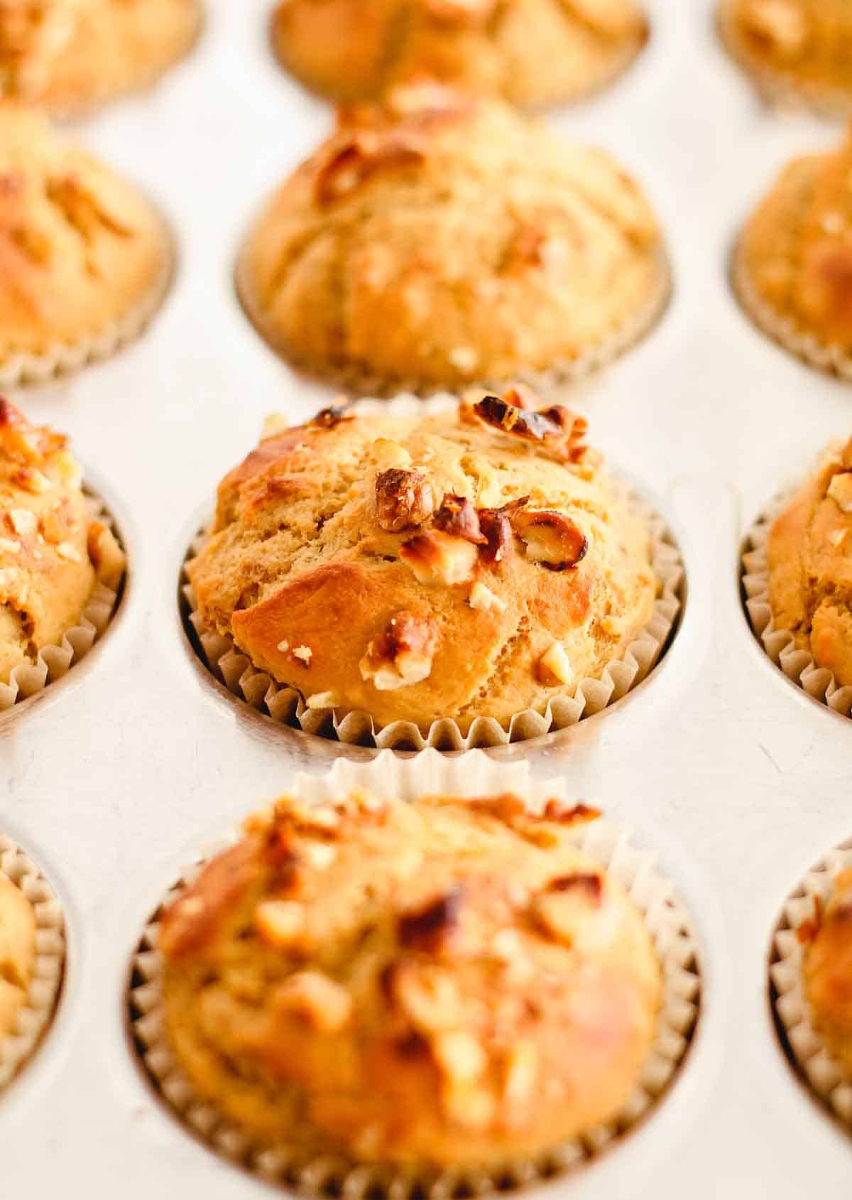 Banana Walnut Greek Yogurt Muffins The Honour System