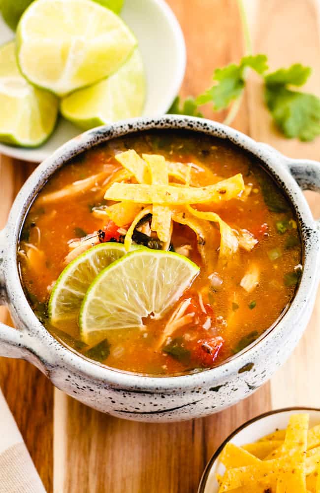 Sopa de Lima - Mexican Chicken Lime Soup - The Honour System