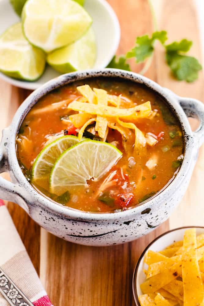 Sopa de Lima - Mexican Chicken Lime Soup - The Honour System