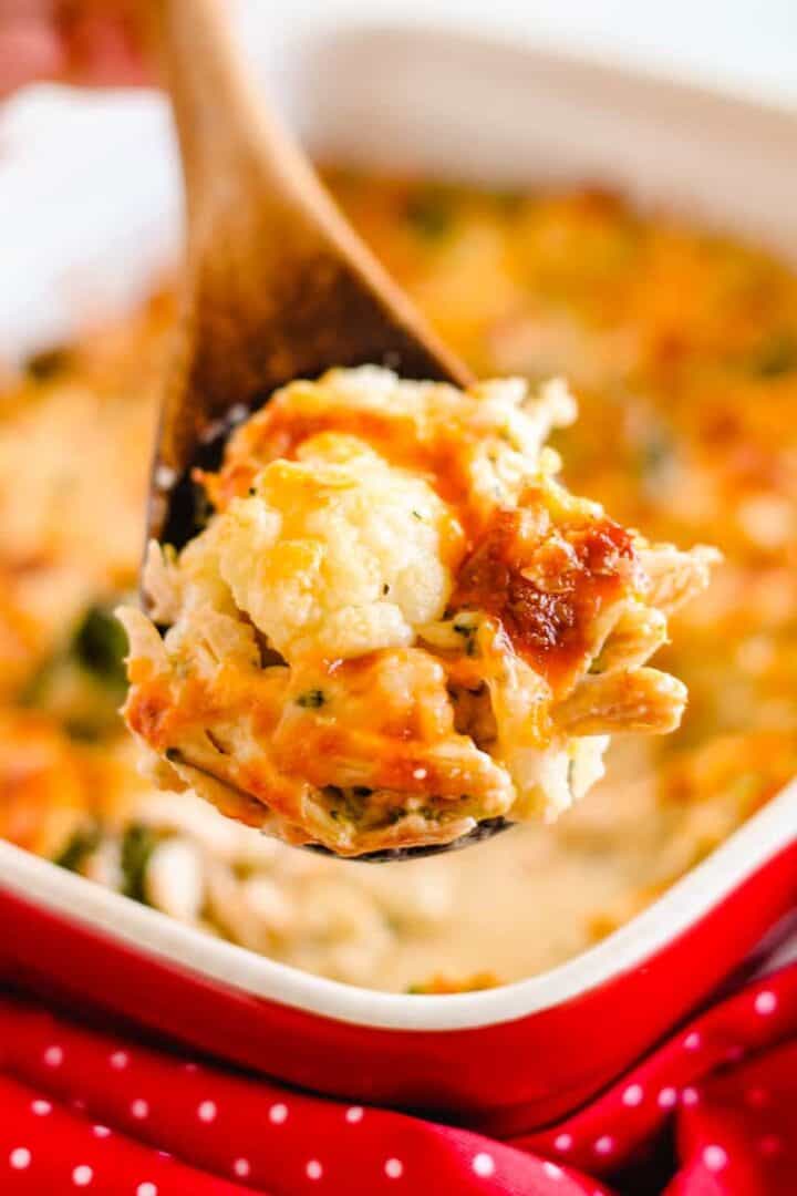 Chicken Cauliflower Casserole Easy Cheesy And Creamy Dinner Recipe 1194