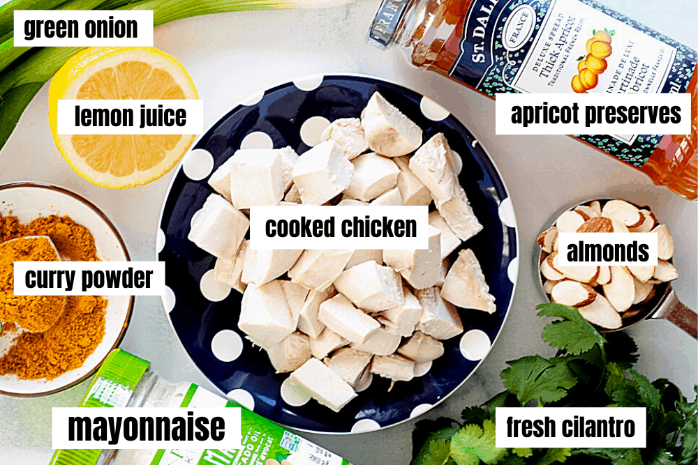 salad ingredients laid out on a table.