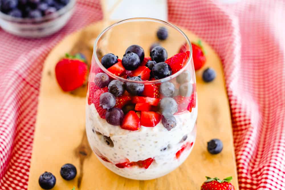 Chia Overnight Oats With Fresh Berries The Honour System