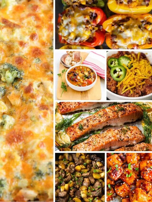 25 Easy + Healthy Dinner Recipes – 10 ingredients or less!