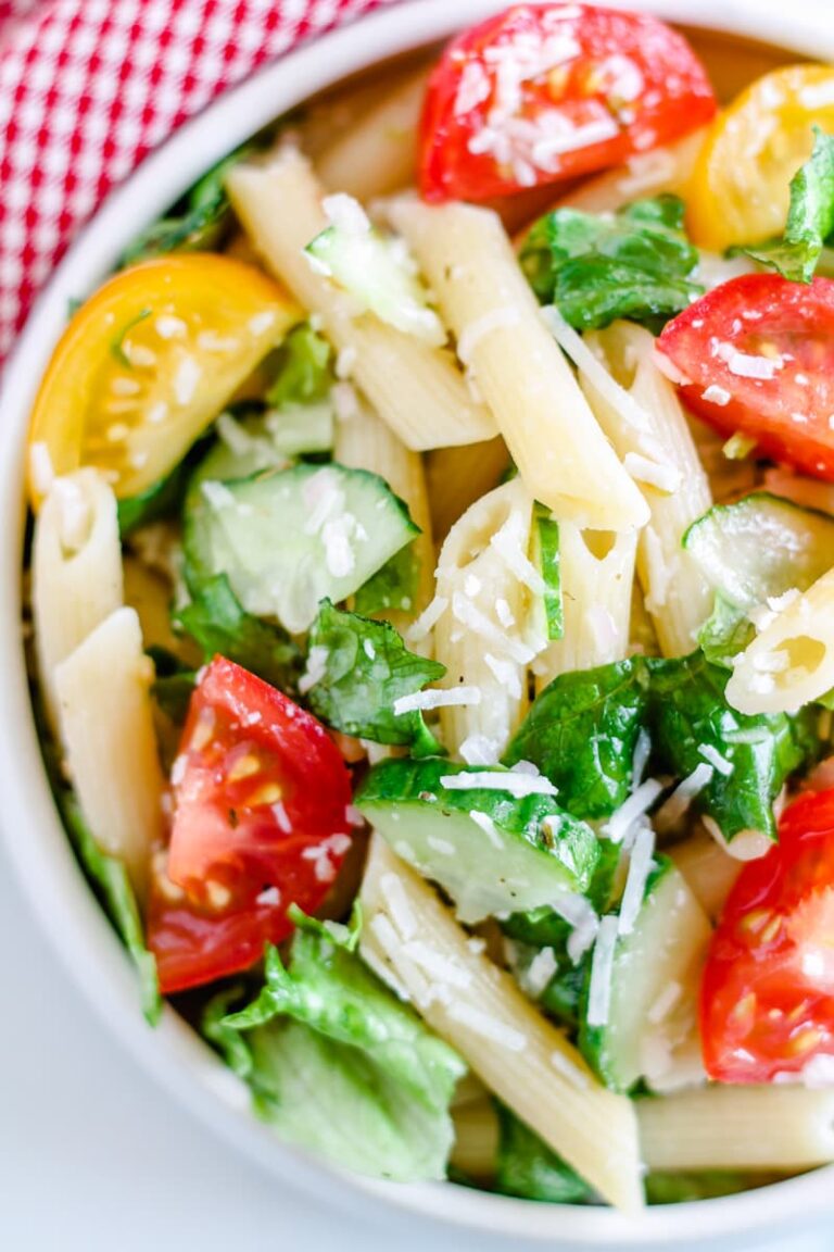 Easy Pasta Salad Recipe – Without Mayo!