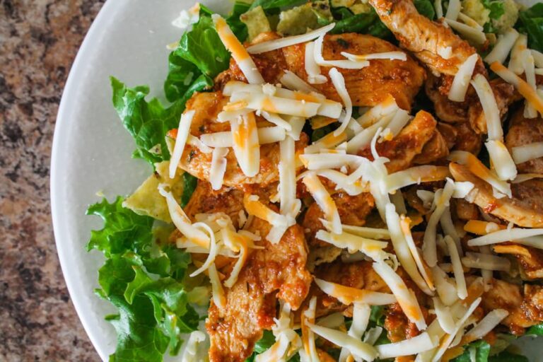 Easy Chicken Taco Salad Recipe With Salsa Ranch Dressing 2964