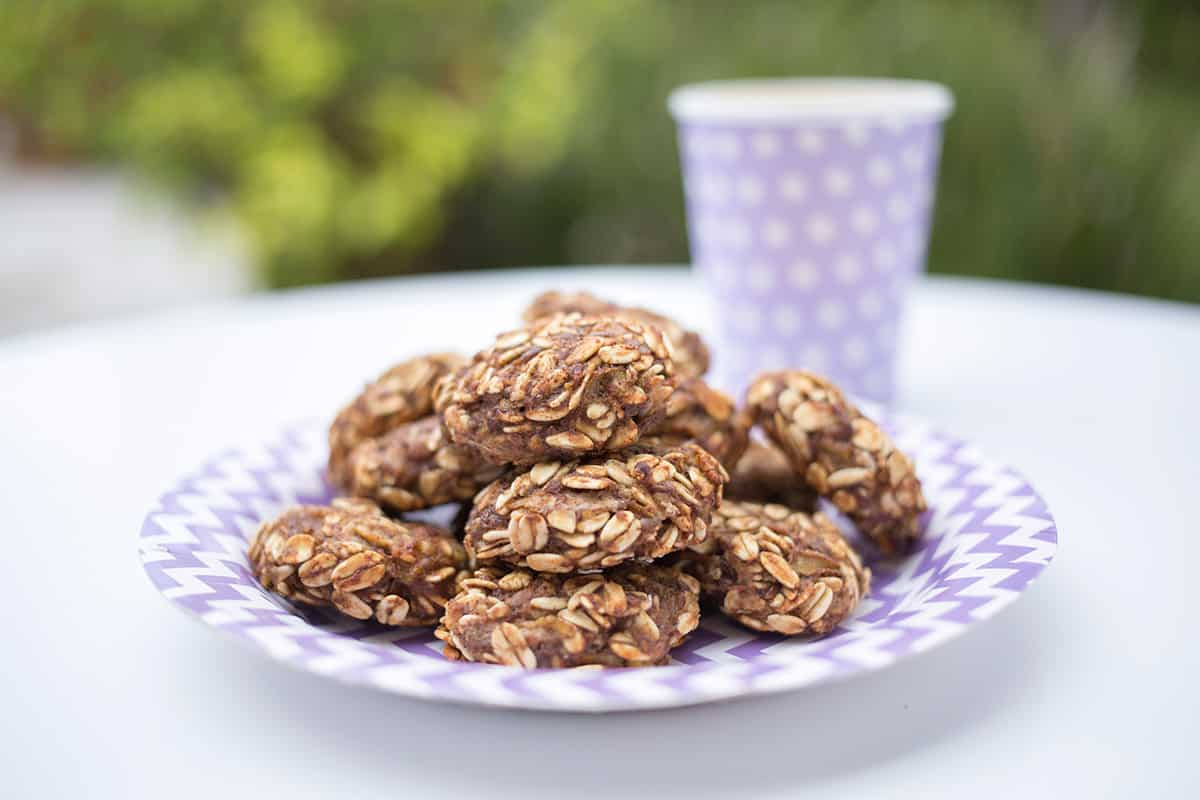 a plate of toddler cookies.