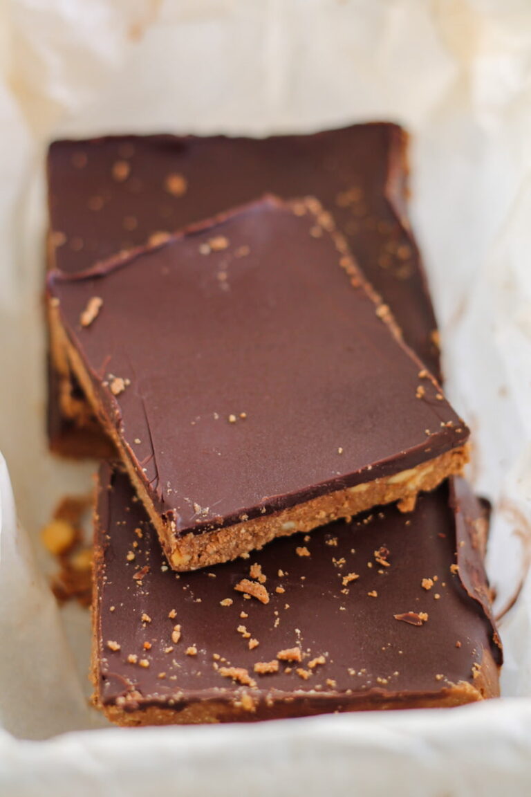 Chocolate Protein Bars – No Bake + Gluten Free Recipe