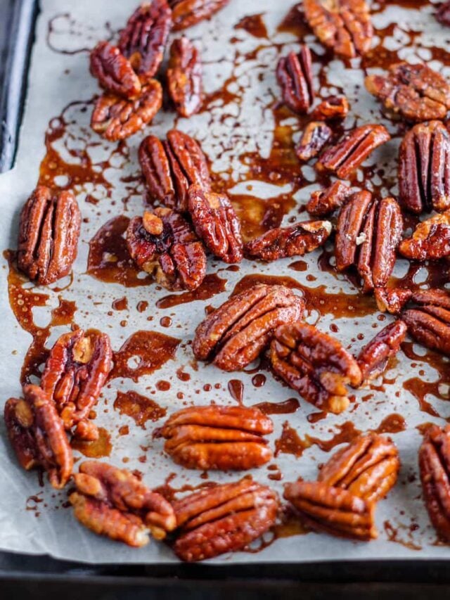 How to Make Spicy Candied Pecans – Only THREE Ingredients!