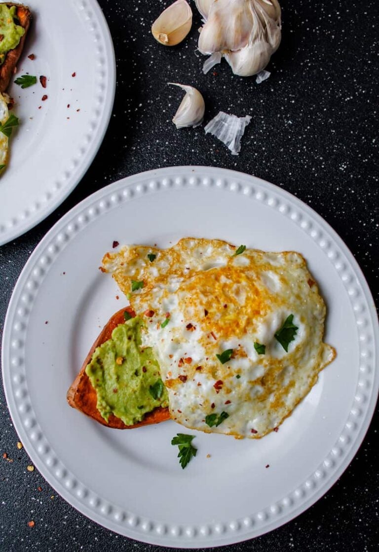 Sweet Potato Toast Recipe – Topped with Avocado and Eggs