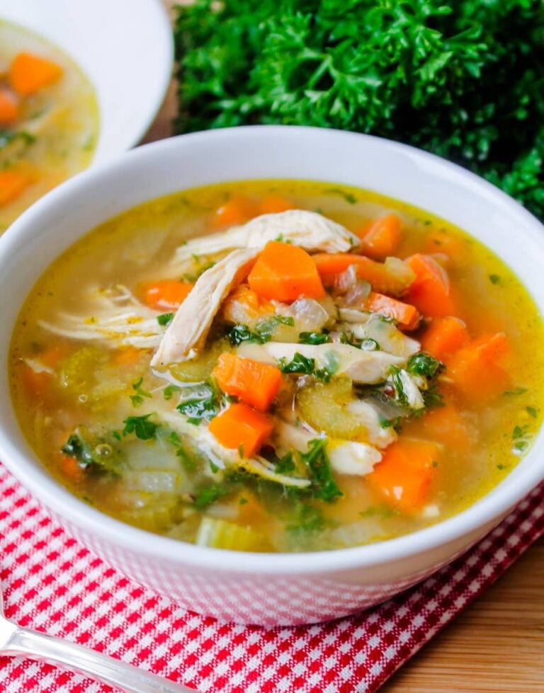 Comforting Chicken Vegetable Quinoa Soup – Gluten Free