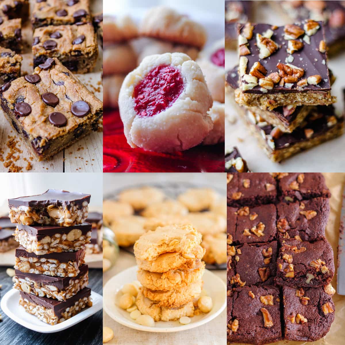 a collage of gluten free treats.