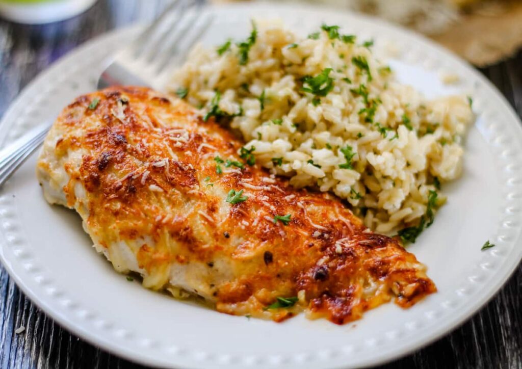 Parmesan Crusted Chicken - Oven Baked Recipe