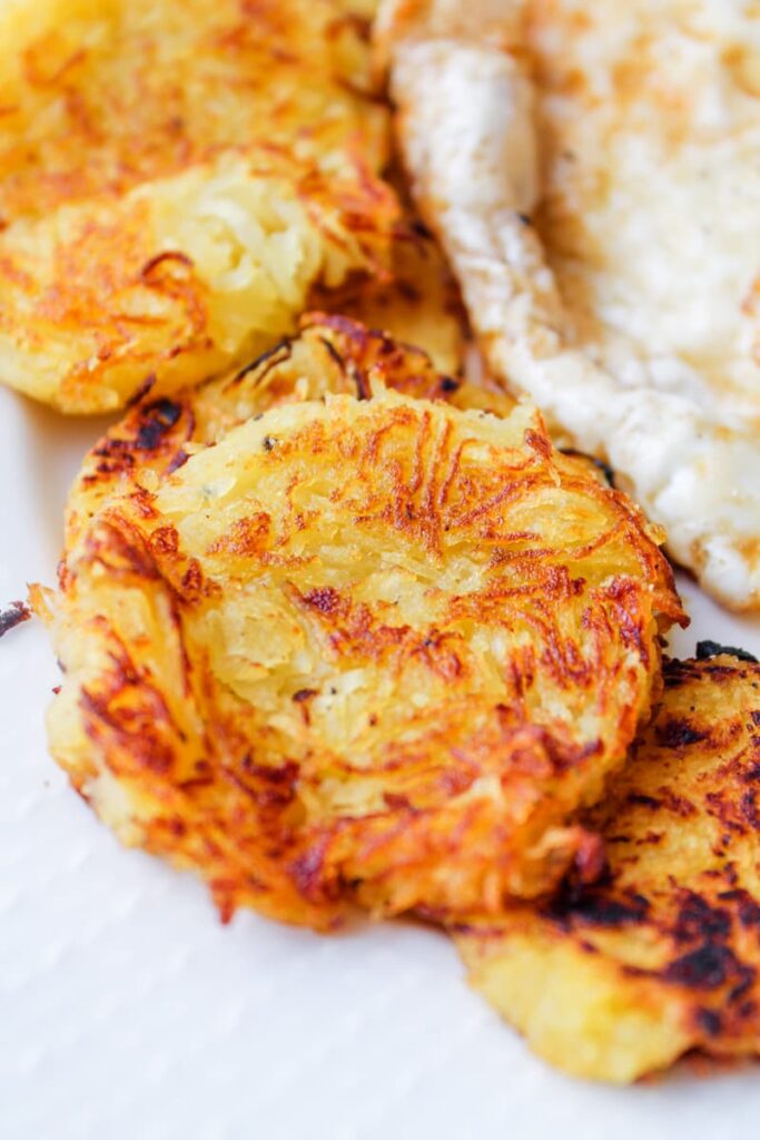 Spaghetti Squash Hash Browns - The Honour System