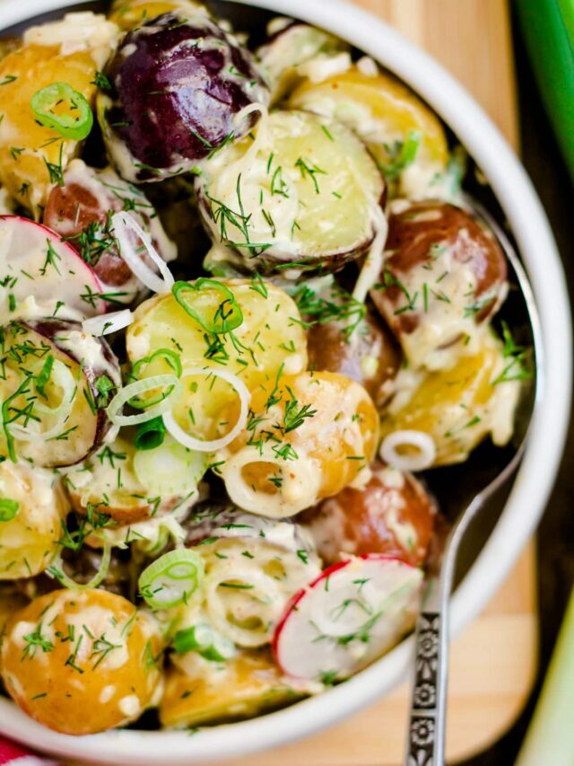 How to Make Spring Onion Potato Salad