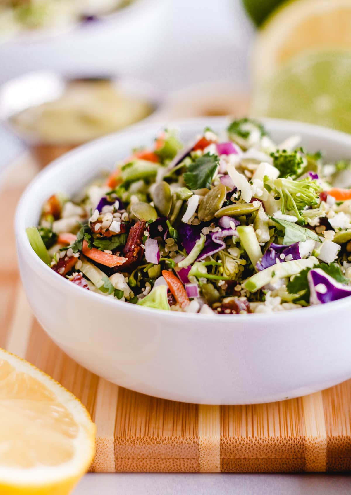 Crunchy detox salad in a bowl.