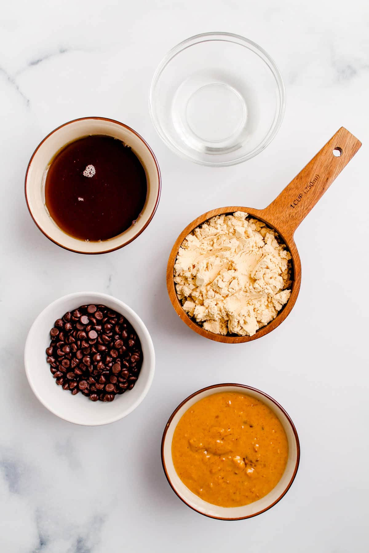 Ingredients on a counter.