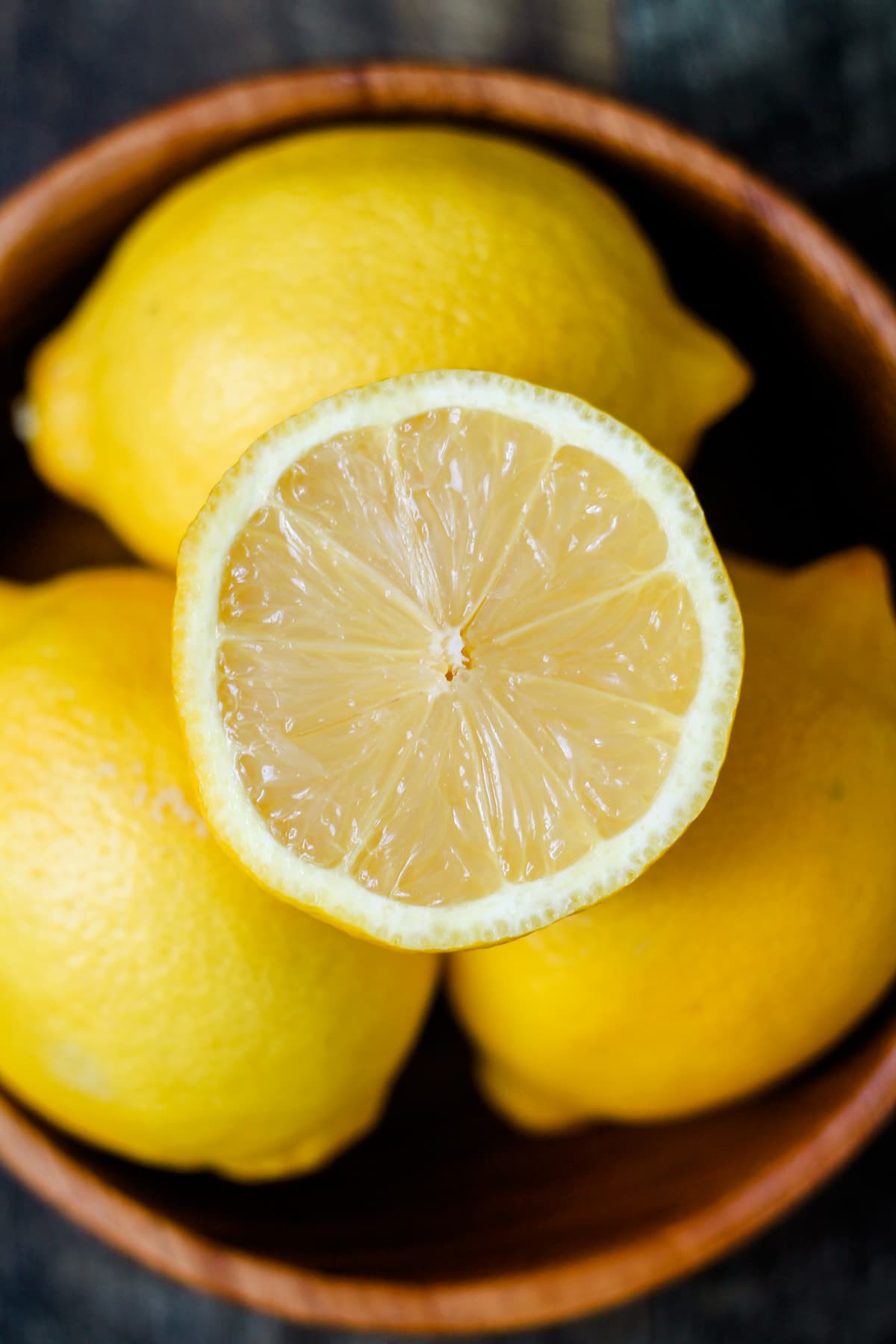 A bowl of lemons ready to be juiced.