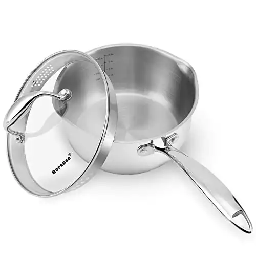 3-Quart Saucepan with Tempered Glass Lid
