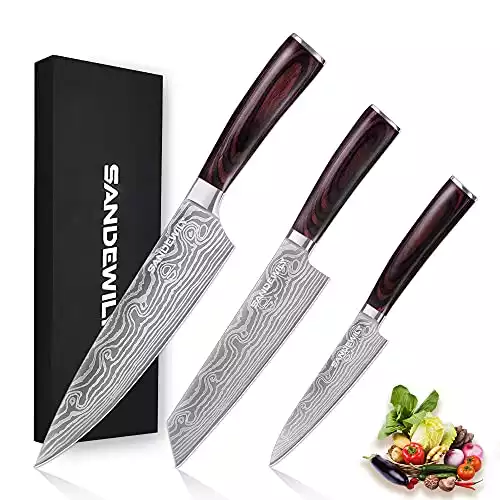 High Carbon Stainless Steel Chef Knife Set