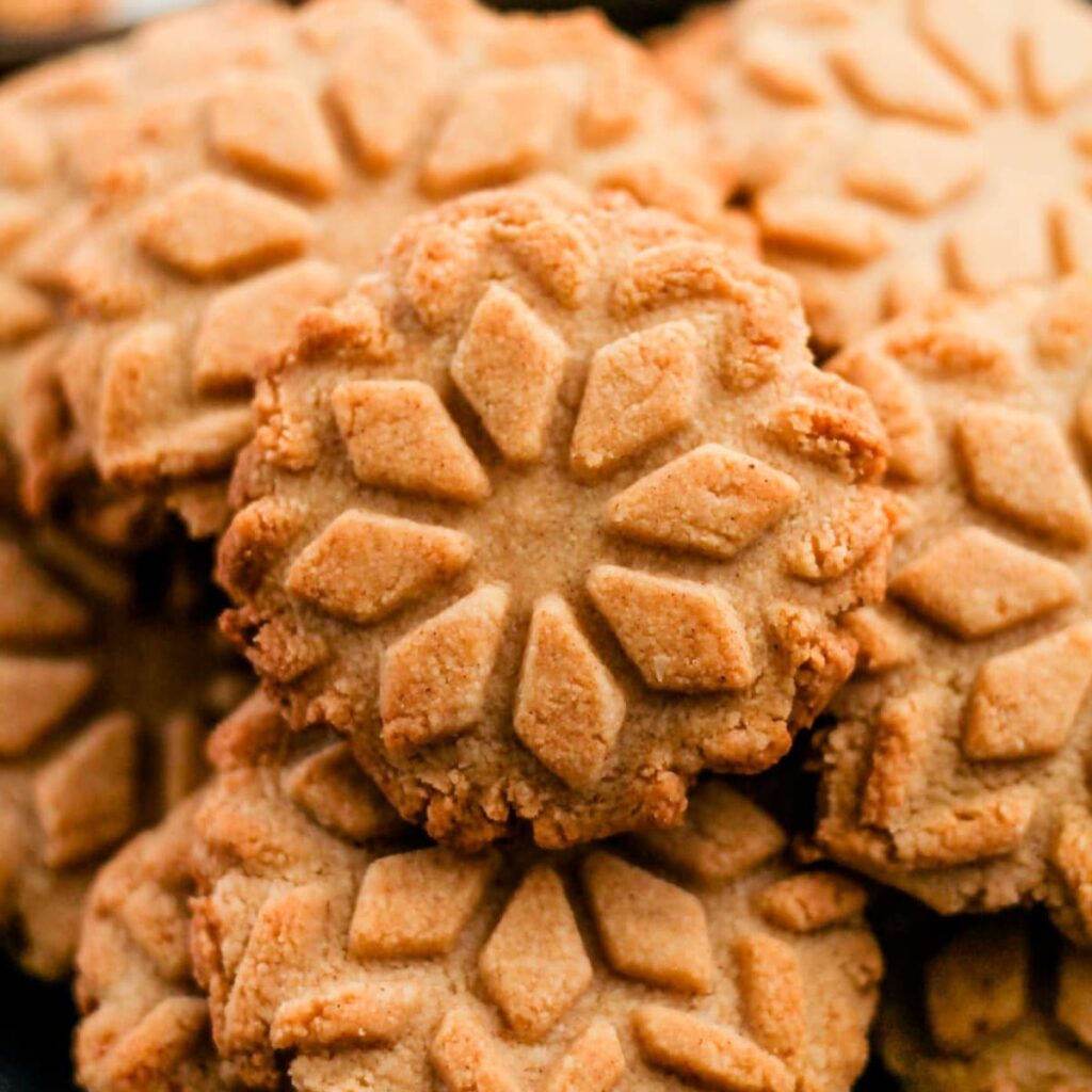 A plate of almond flour ginger cookies.
