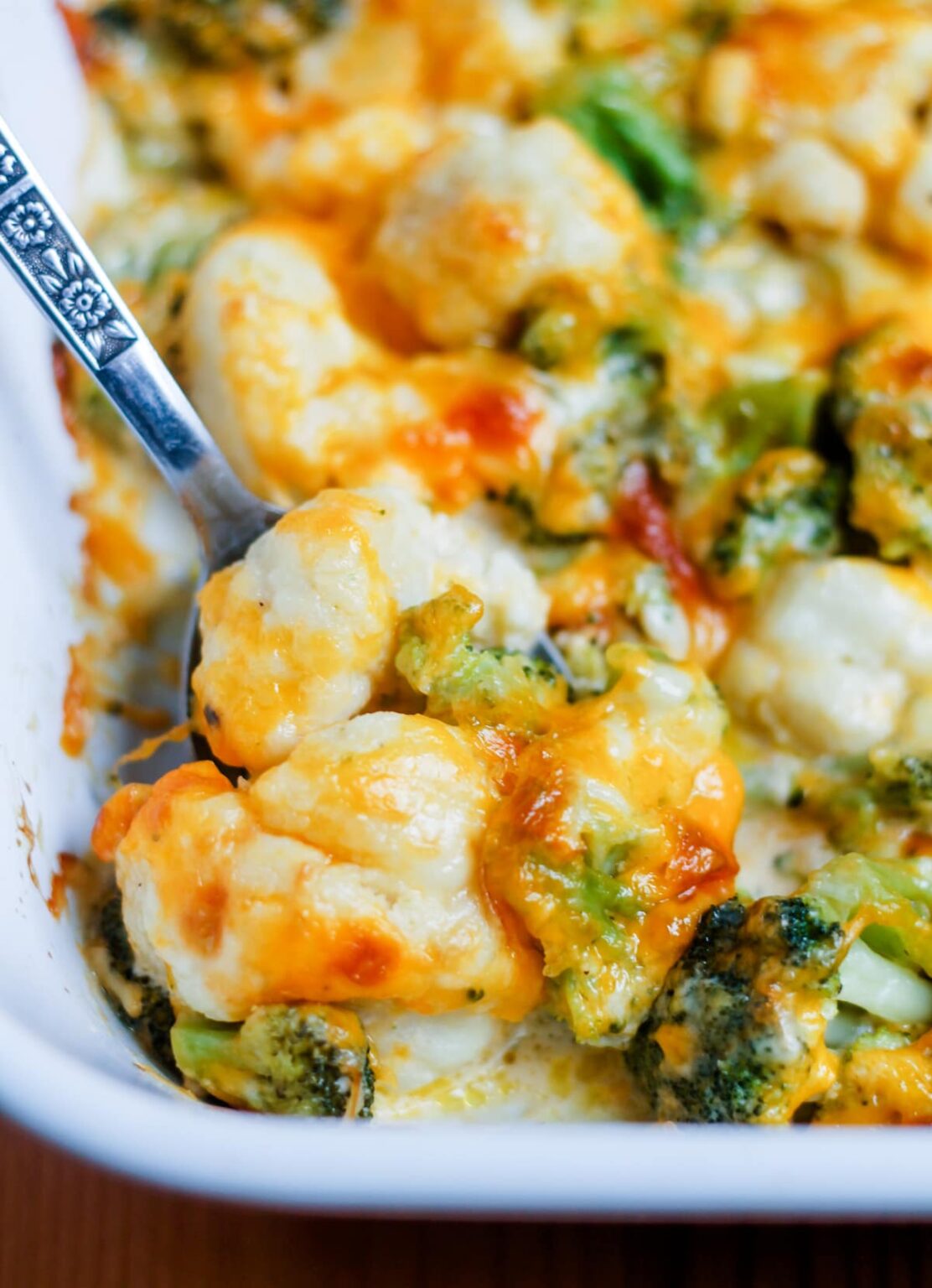 Broccoli Cauliflower Cheese Casserole - The Honour System