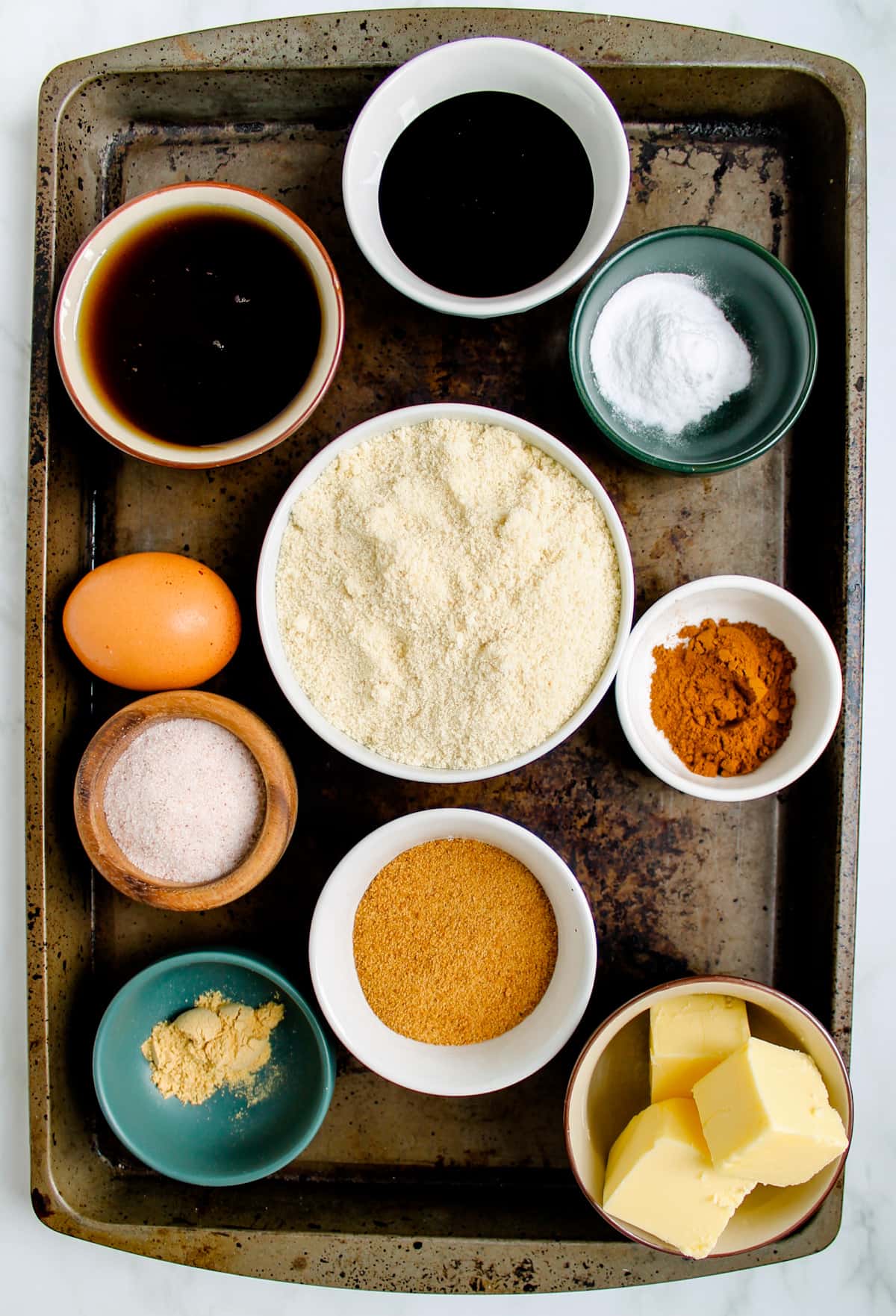 Ingredients on a counter.