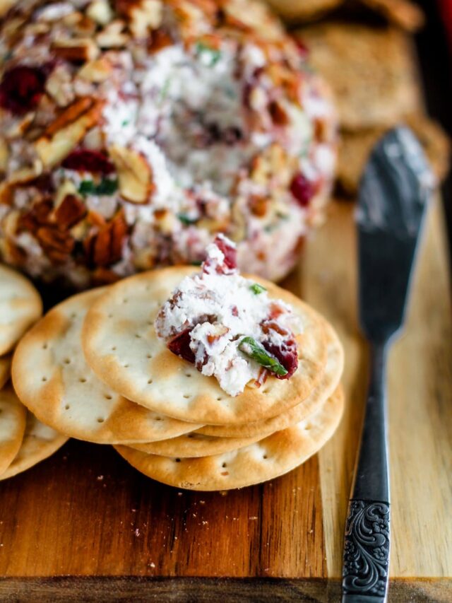 How to Make a Cranberry Pecan Goat Cheese Ball