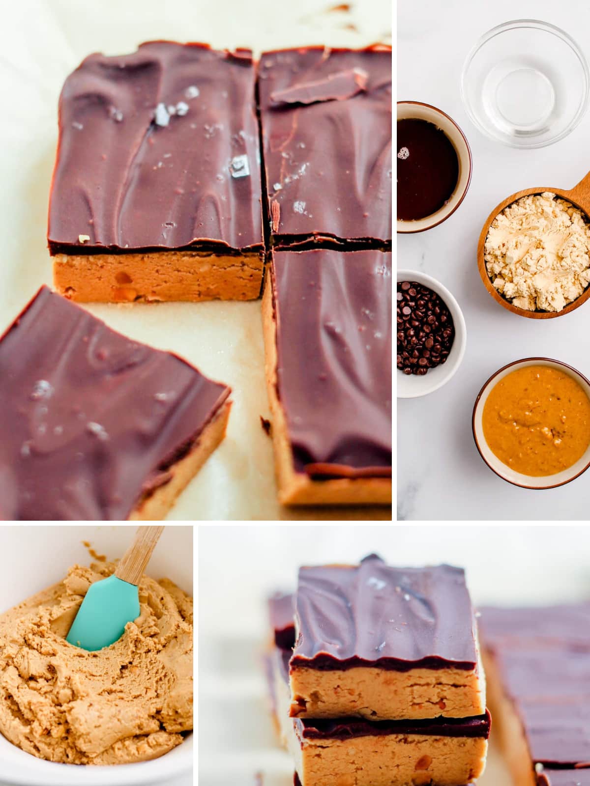 A collage of the best healthy protein bars.