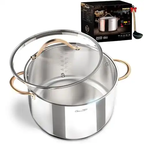 Stainless Steel Soup Pot with Lid