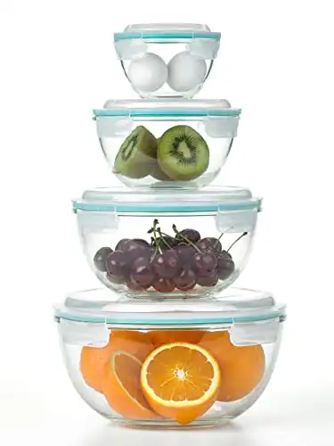 Glasslock Mixing Bowl Set with Airtight Lids