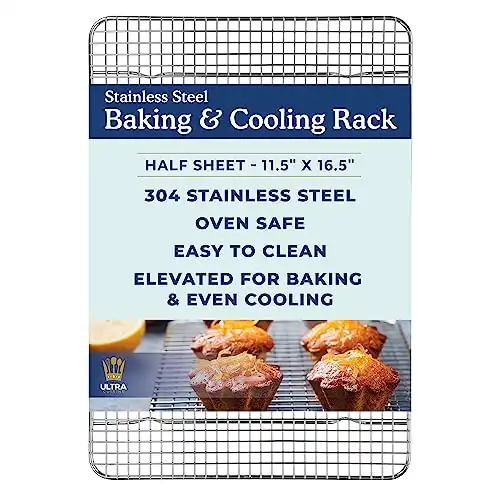Stainless Steel Cooling Rack for Cooking and Baking