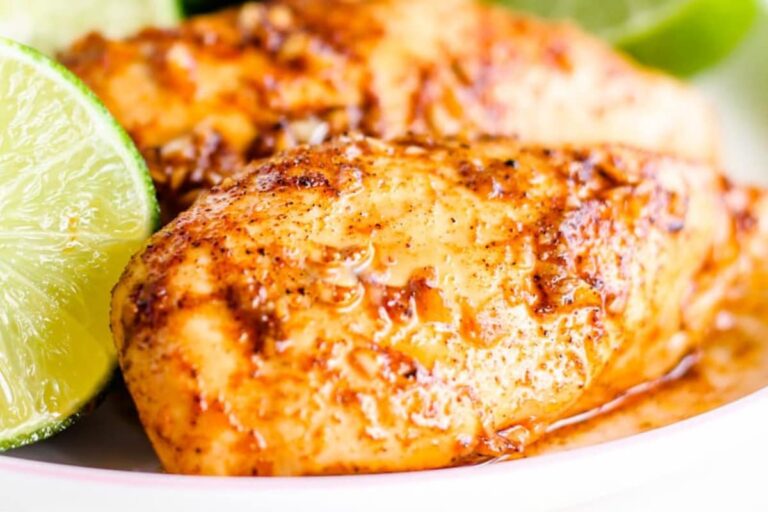 A plate of chili lime chicken.